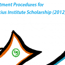 Recruitment Procedures for Confucius Institute Scholarship (2012)