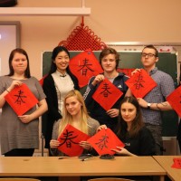The theme of “Chinese Spring Festival” culture experience was held at Confucius classroom at Riga Cultures Secondary School