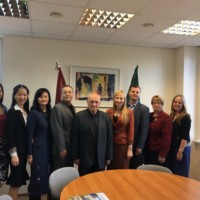 Directors of Confucius Institute at University of Latvia Visiting Western Part of Latvia
