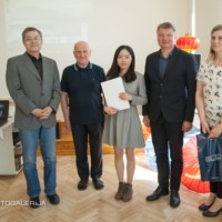 Certificate awarding ceremony in Confucius Classroom at Rezekne Academy of Technologies