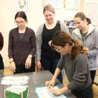 Latvian Academy of Culture held a cultural experience of making dumplings