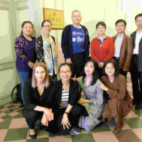 A delegation from the China Academy of West Region Development of Zhejiang University visited the Confucius Institute at the University of Latvia