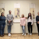 Chinese teachers at Daugavpils University lead students to visit “Far and near Chinese painting and calligraphy Exhibition”