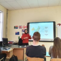 The Chinese Teacher at The Confucius Classroom of Daugavpils University Conducted An Open Class