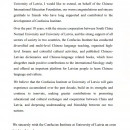Chinese International Education Foundation and South China Normal University Congratulate the 10th Anniversary of the Confucius Institute at University of Lativa