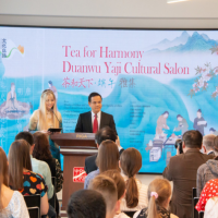 Tea and the World · Dragon Boat Festival Gathering: Co-organized by the Confucius Institute at the University of Latvia was held to celebrate the Dragon Boat Festival