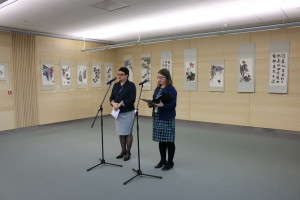 拉脱维亚国家图书馆服务部部长Anta Lamasha致辞