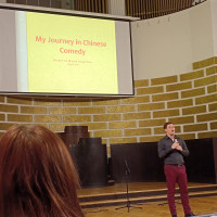 The Confucius Institute at the University of Latvia held the “Chinese Culture Talk Show Night” successfully